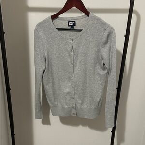 Lands' End Light Gray Women's Cardigan